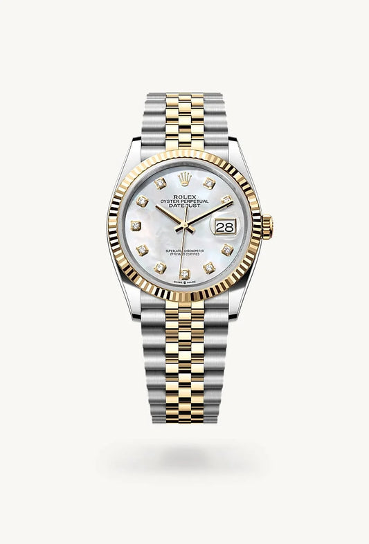 rolex Datejust in Yellow Rolesor - combination of Oystersteel and yellow gold, M126233-0023 - Lenox Jewelers