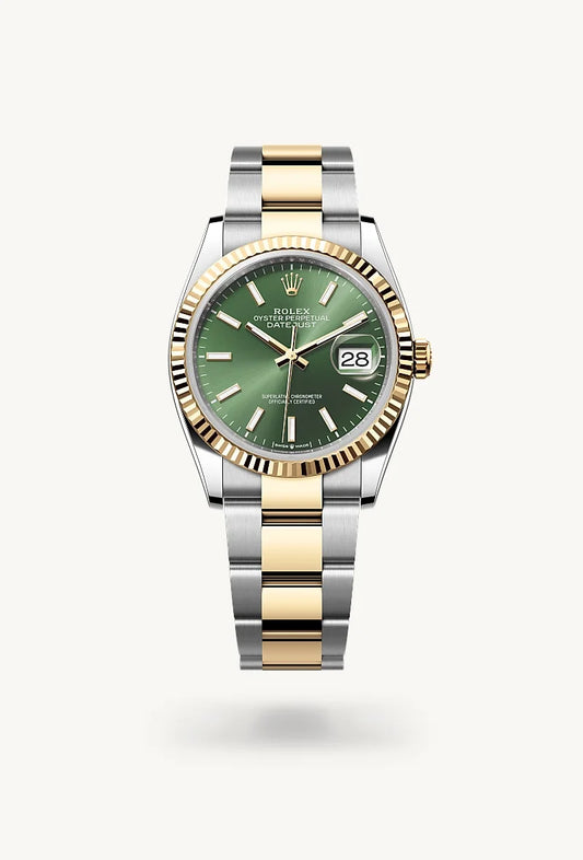 rolex Datejust in Yellow Rolesor - combination of Oystersteel and yellow gold, M126233-0058 - Lenox Jewelers