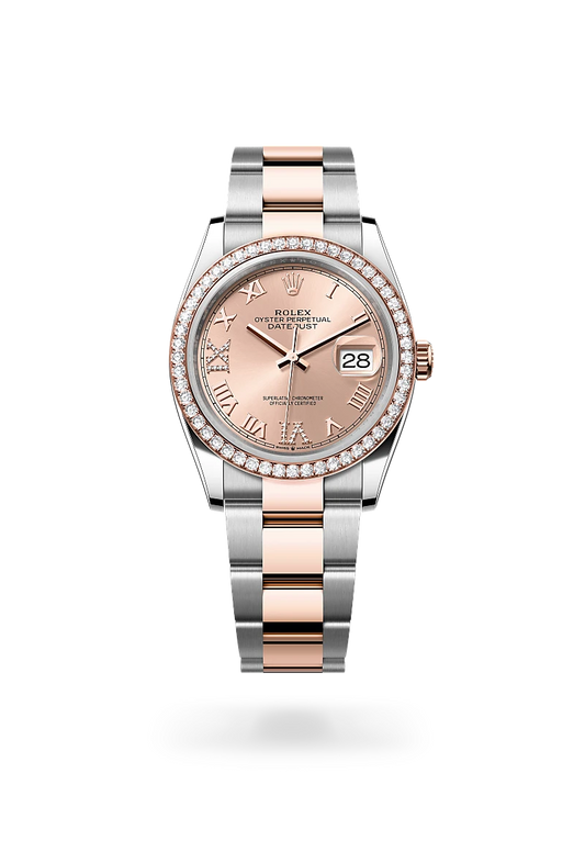 rolex Datejust in Everose Rolesor - combination of Oystersteel and Everose gold, M126281RBR-0016 - Lenox Jewelers