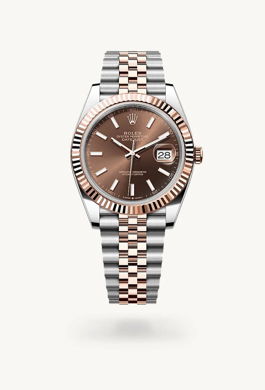 rolex Datejust in Everose Rolesor - combination of Oystersteel and Everose gold, M126331-0002 - Lenox Jewelers
