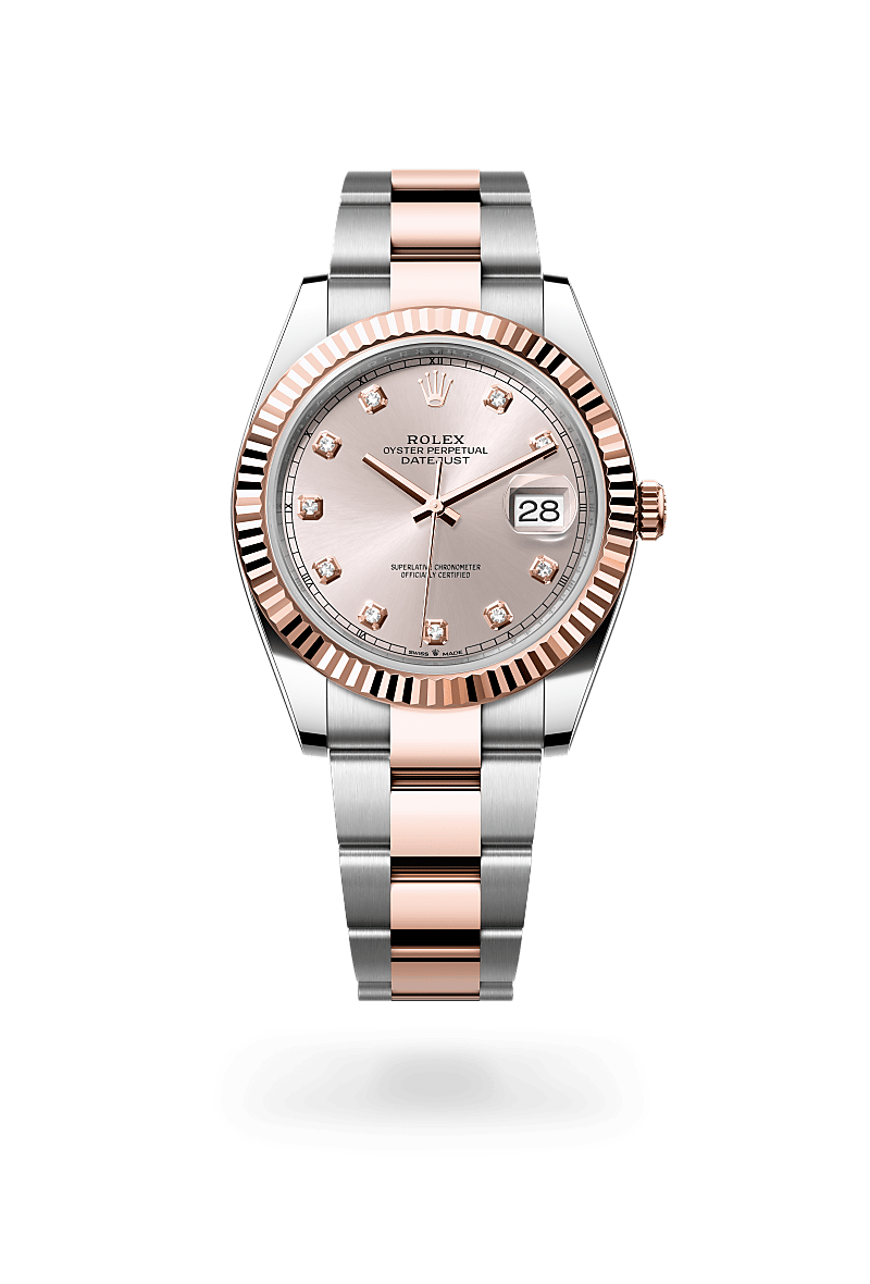 rolex Datejust in Everose Rolesor - combination of Oystersteel and Everose gold,  - Lenox Jewelers