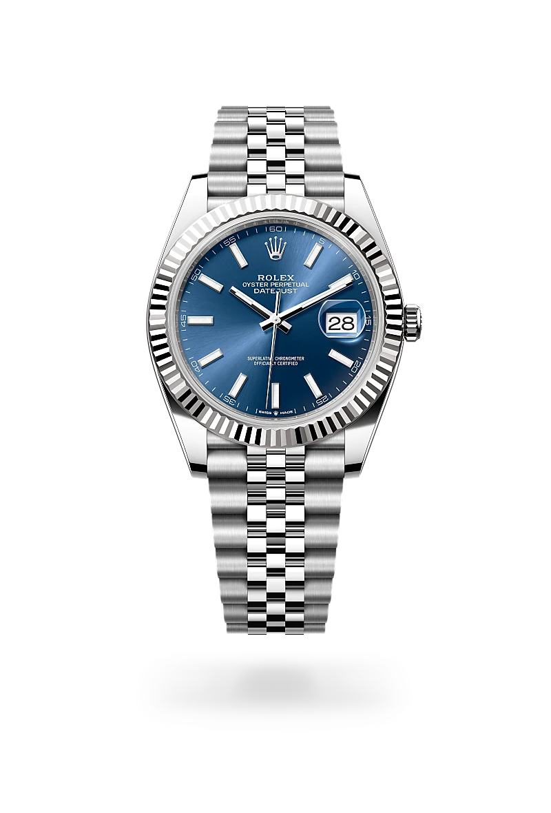 Rolex Datejust in White Rolesor - combination of Oystersteel and white gold, M126334-0002 - Lenox Jewelers