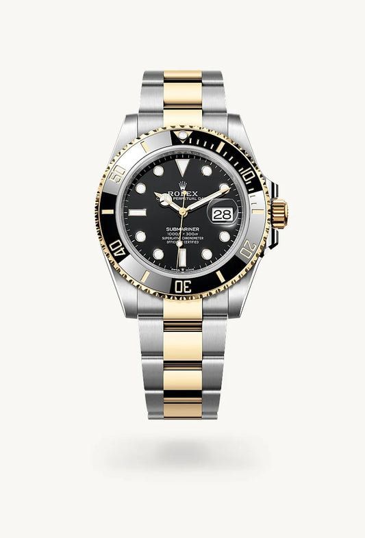 rolex Submariner in Yellow Rolesor - combination of Oystersteel and yellow gold, M126613LN-0002 - Lenox Jewelers