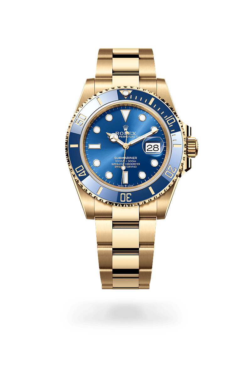 rolex Submariner in 18 kt yellow gold,  - Lenox Jewelers