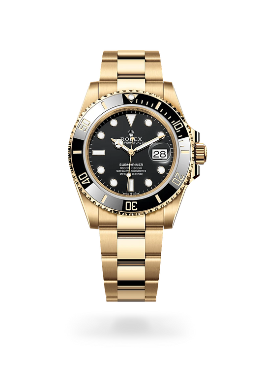rolex Submariner in 18 kt yellow gold, M126618LN-0002 - Lenox Jewelers