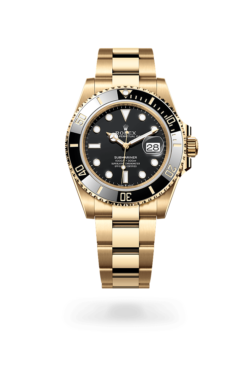 rolex Submariner in 18 kt yellow gold,  - Lenox Jewelers