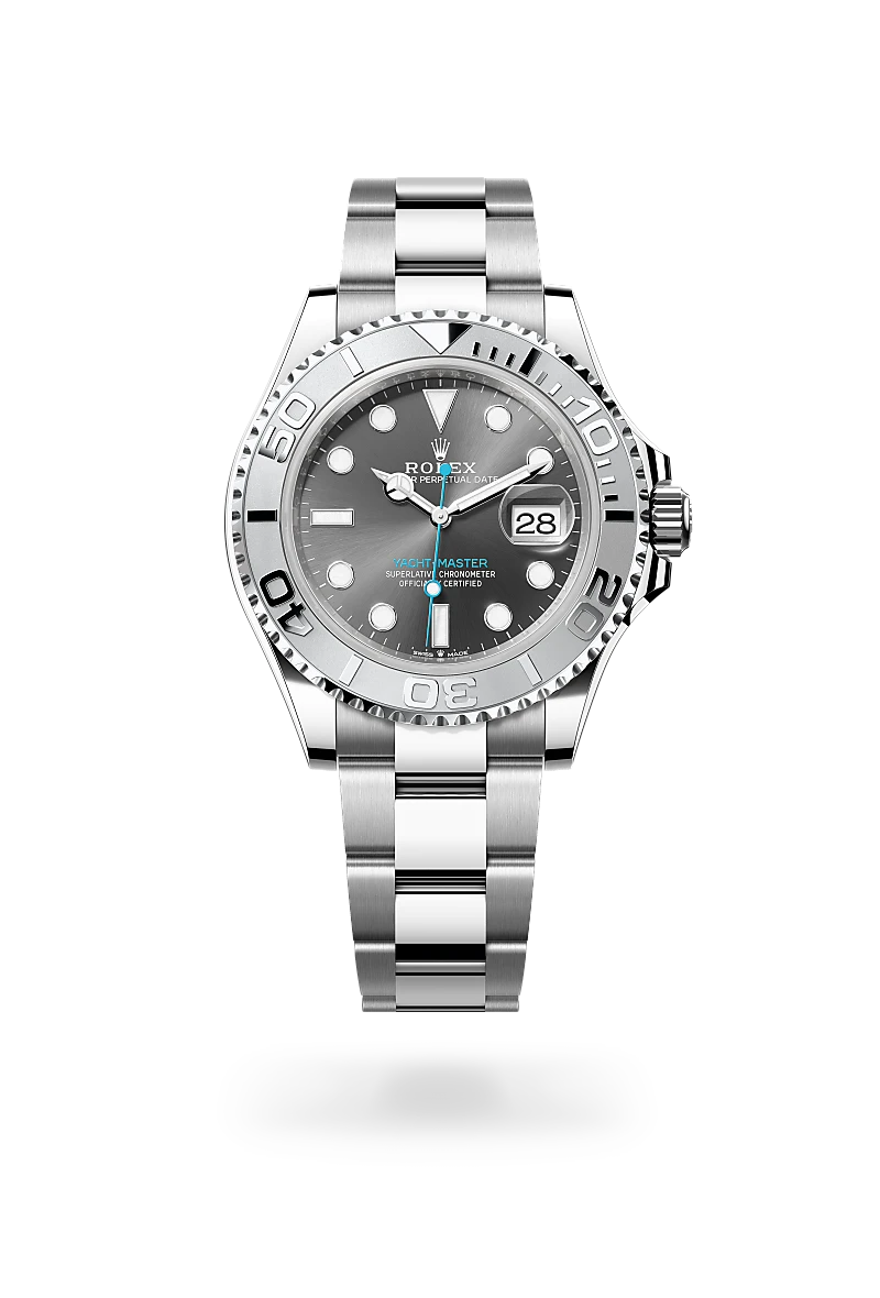 Rolex Yacht-Master in Rolesium - combination of Oystersteel and platinum, M126622-0001 - Lenox Jewelers