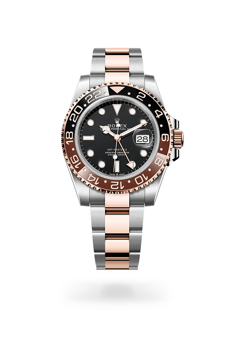 Rolex GMT-Master II in Everose Rolesor - combination of Oystersteel and Everose gold, M126711CHNR-0002 - Lenox Jewelers
