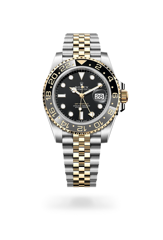rolex GMT-Master II in Yellow Rolesor - combination of Oystersteel and yellow gold, M126713GRNR-0001 - Lenox Jewelers