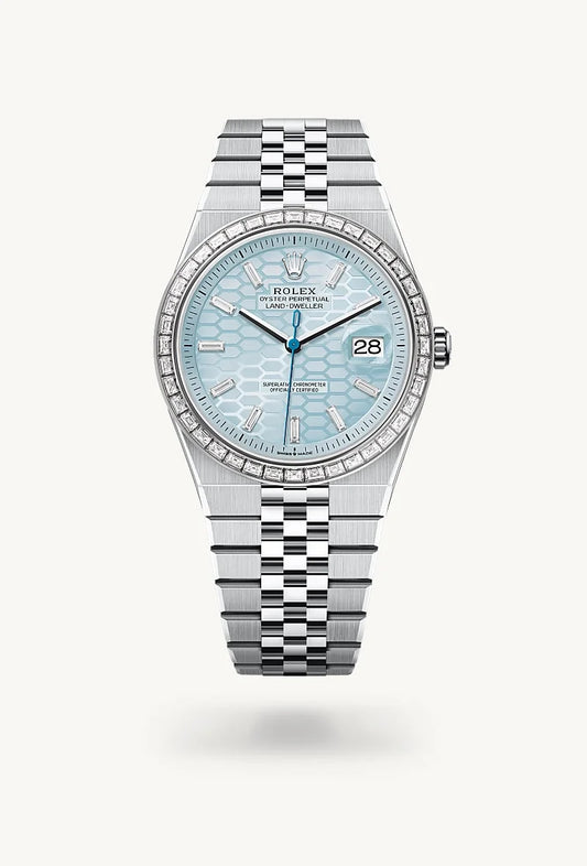 rolex Land-Dweller in Platinum, M127386TBR-0001 - Lenox Jewelers