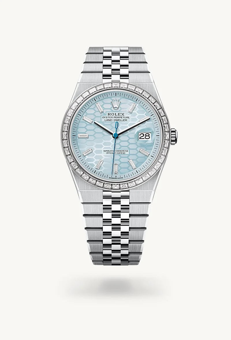 Rolex Land-Dweller in Platinum, M127386TBR-0001 - Lenox Jewelers