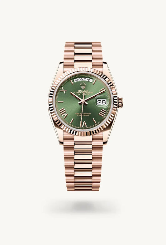 rolex Day-Date in 18 kt Everose gold, M128235-0089 - Lenox Jewelers