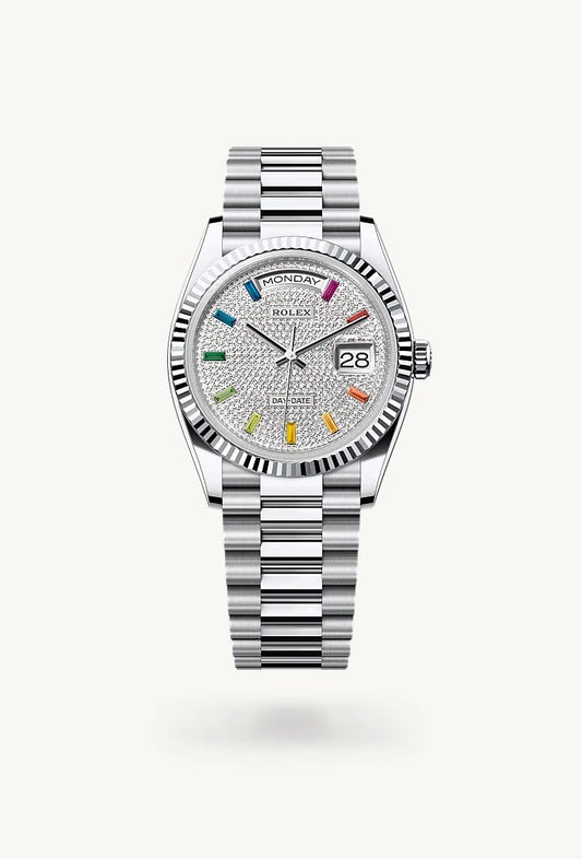 rolex Day-Date in Platinum, M128236-0003 - Lenox Jewelers