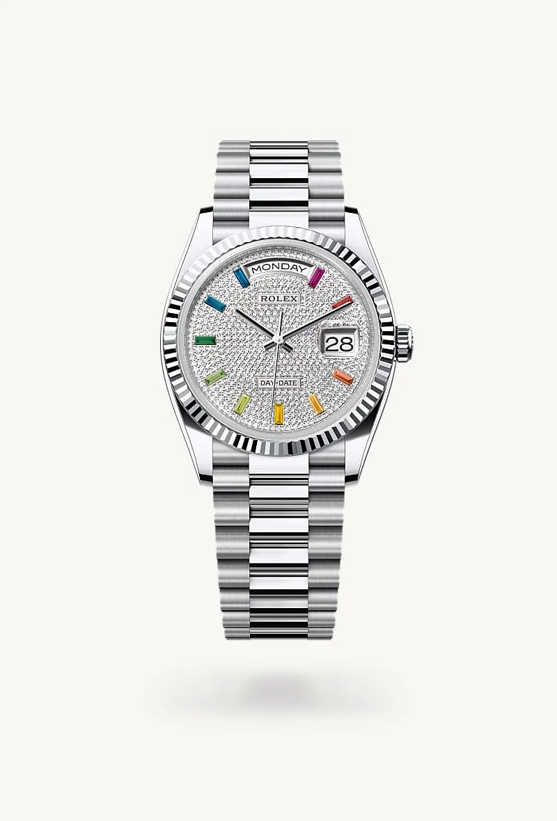 Rolex Day-Date in Platinum, M128236-0003 - Lenox Jewelers
