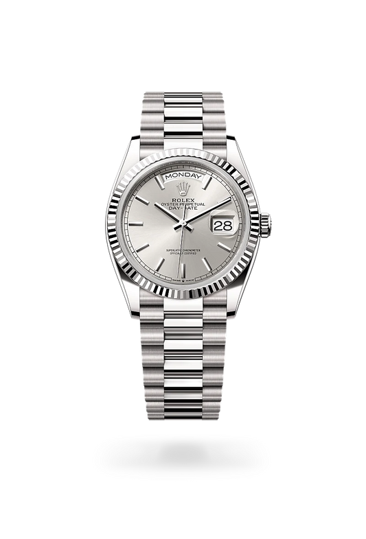 rolex Day-Date in 18 kt white gold, M128239-0005 - Lenox Jewelers