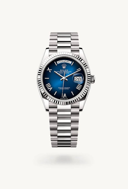 rolex Day-Date in 18 kt white gold, M128239-0063 - Lenox Jewelers