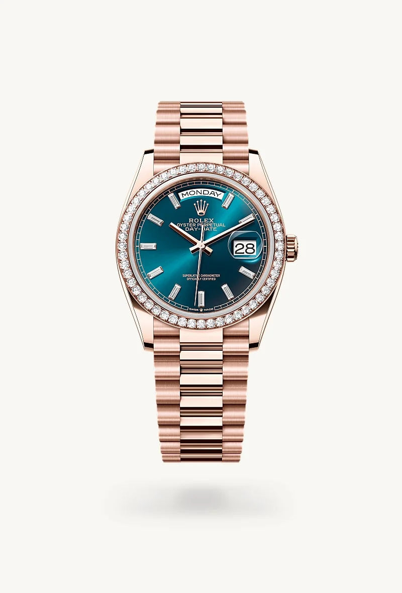 Rolex Day-Date in 18 kt Everose gold, M128345RBR-0083 - Lenox Jewelers