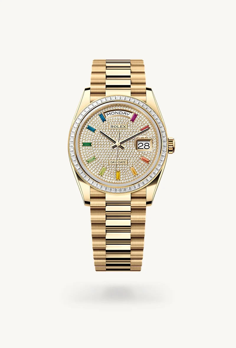 Rolex Day-Date in 18 kt yellow gold, M128398TBR-0012 - Lenox Jewelers