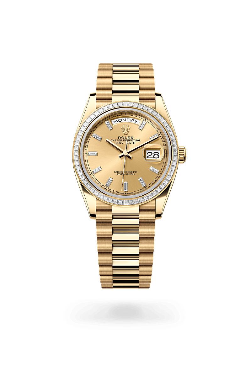 rolex Day-Date in 18 kt yellow gold, M128398TBR-0037 - Lenox Jewelers Sas