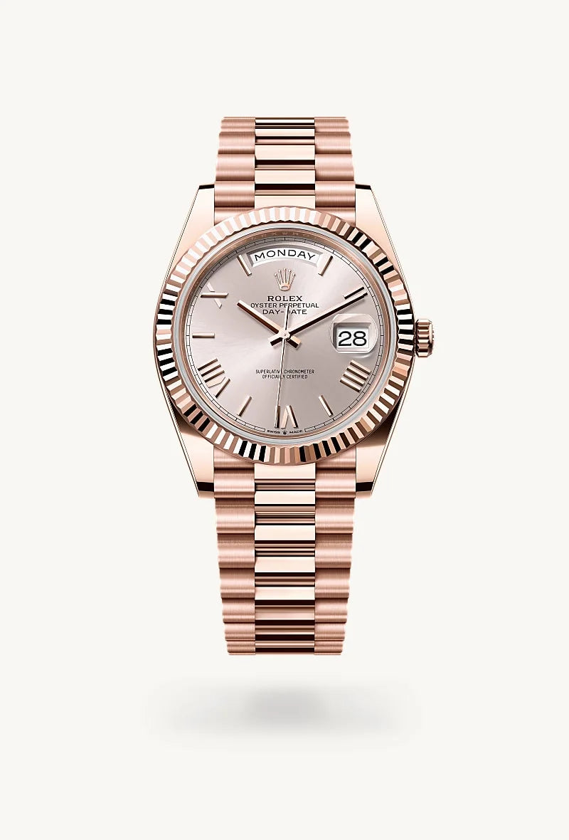 Rolex Day-Date in 18 kt Everose gold, M228235-0001 - Lenox Jewelers