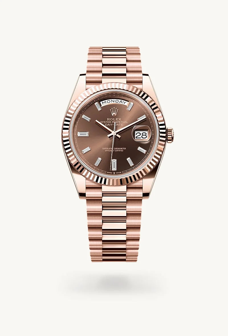 Rolex Day-Date in 18 kt Everose gold, M228235-0003 - Lenox Jewelers