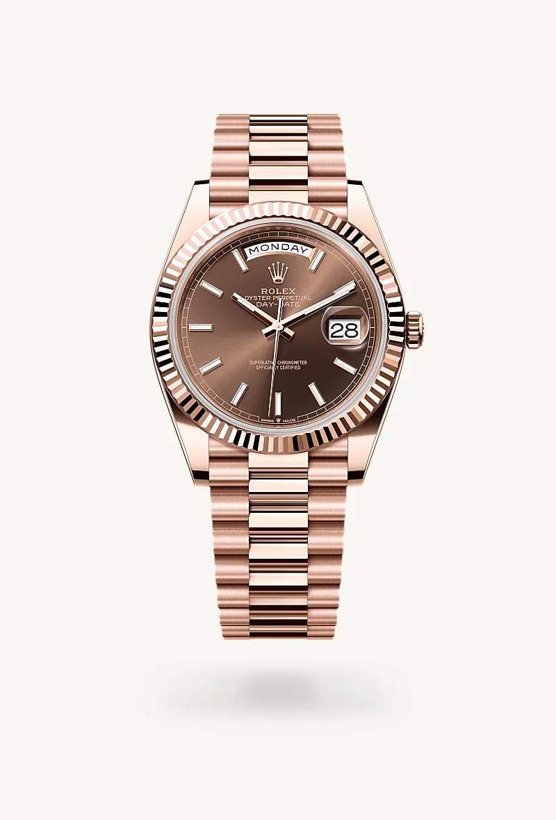 Rolex Day-Date in 18 kt Everose gold, M228235-0053 - Lenox Jewelers