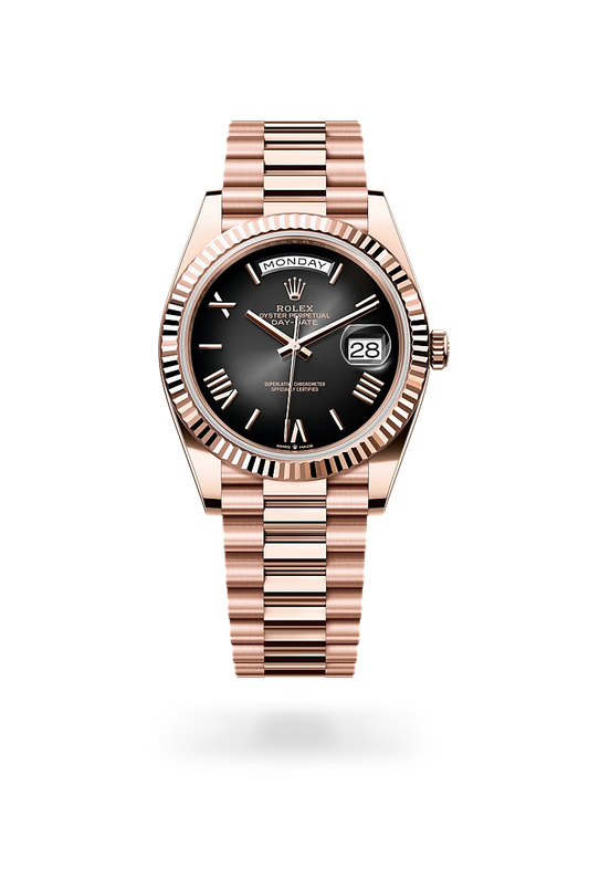 rolex Day-Date in 18 kt Everose gold, M228235-0055 - Lenox Jewelers