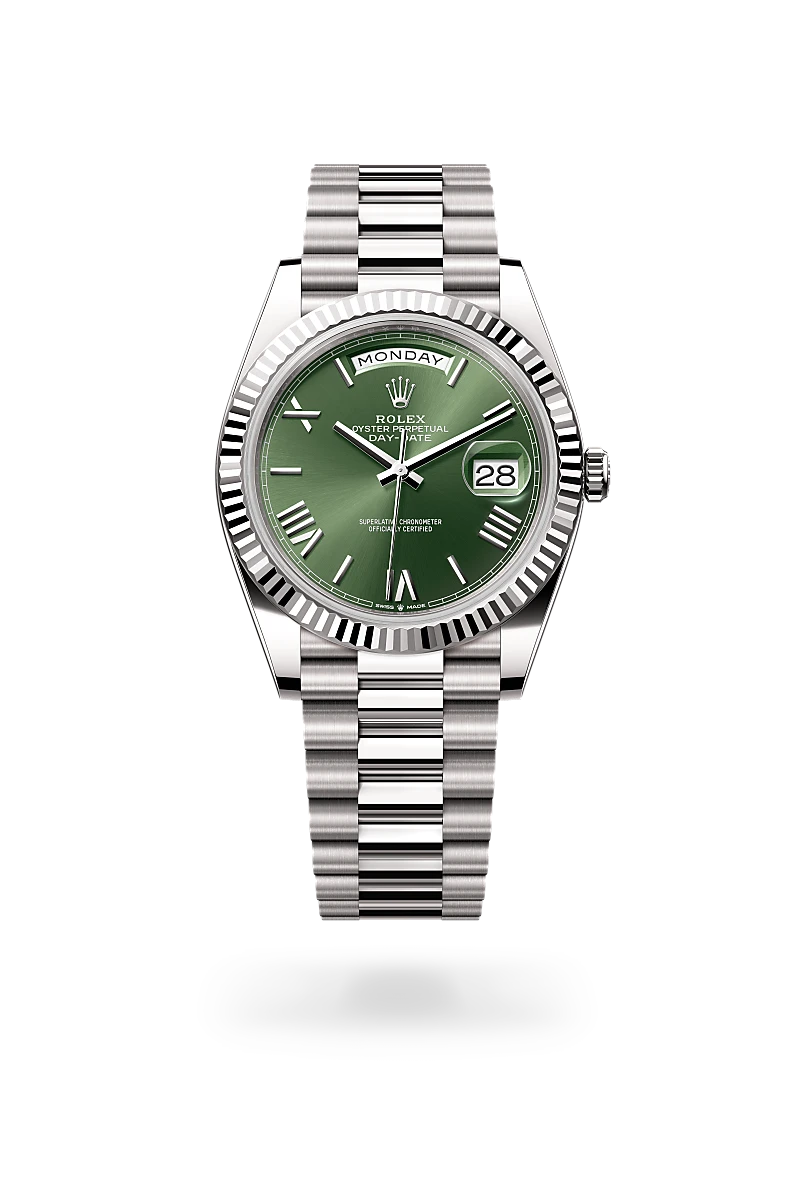 Rolex Day-Date in 18 kt white gold, M228239-0033 - Lenox Jewelers