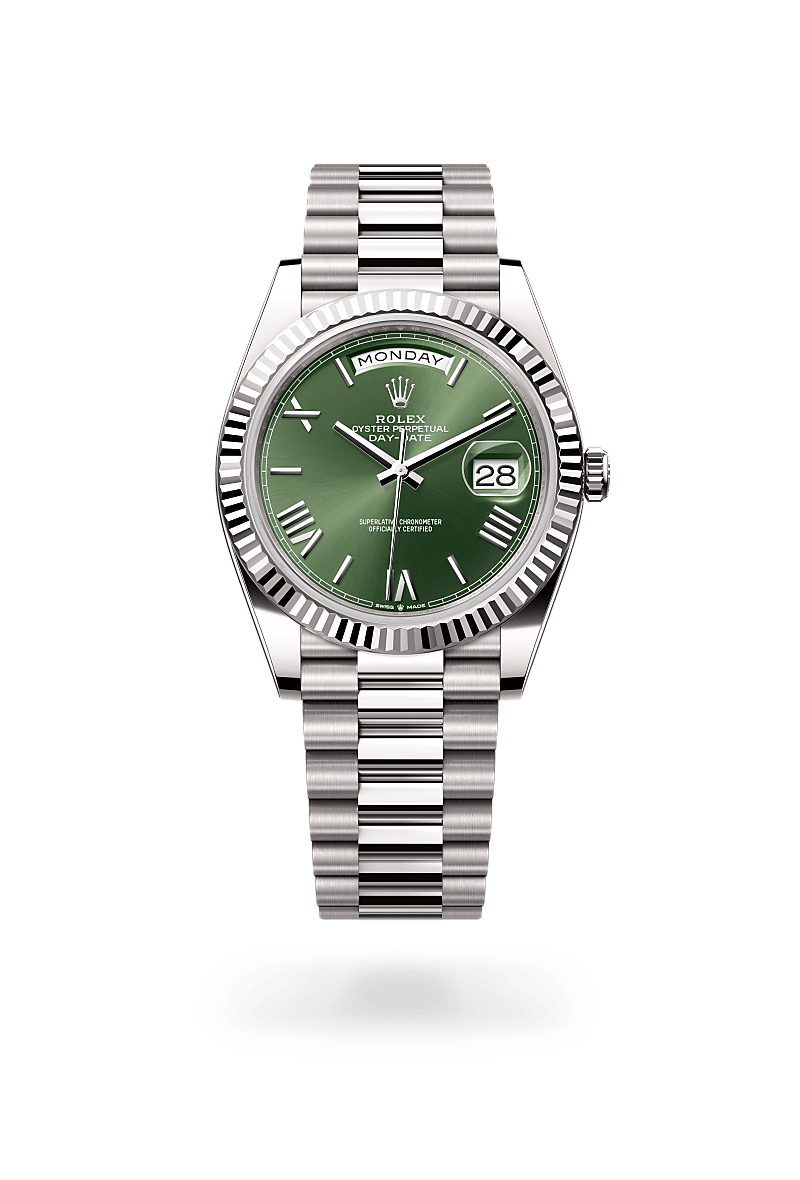 rolex Day-Date in 18 kt white gold,  - Lenox Jewelers