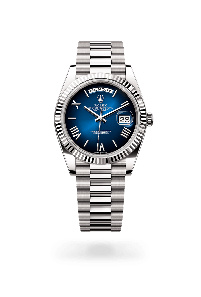 Rolex Day-Date 40 in 18 kt white gold, M228239-0076 | Lenox Jewelers