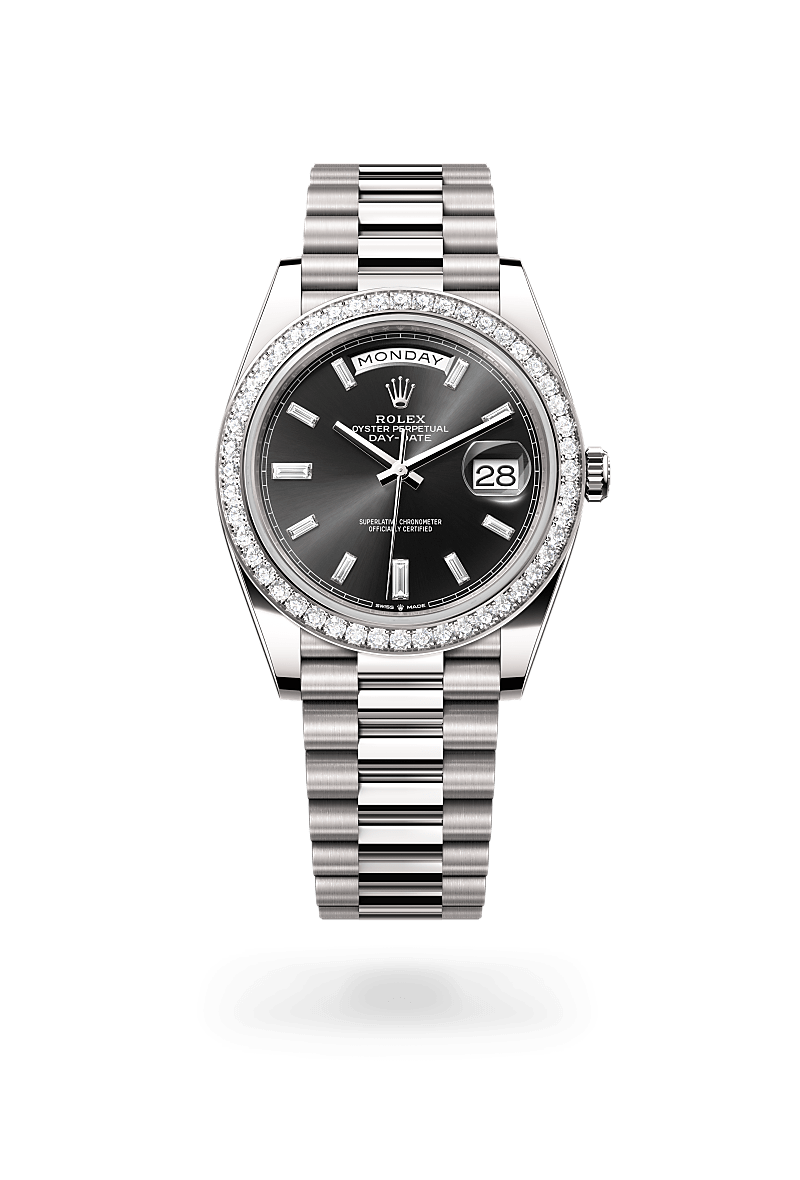 rolex Day-Date in 18 kt white gold,  - Lenox Jewelers