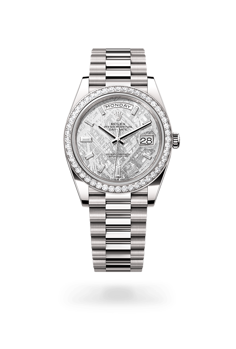 rolex Day-Date in 18 kt white gold,  - Lenox Jewelers