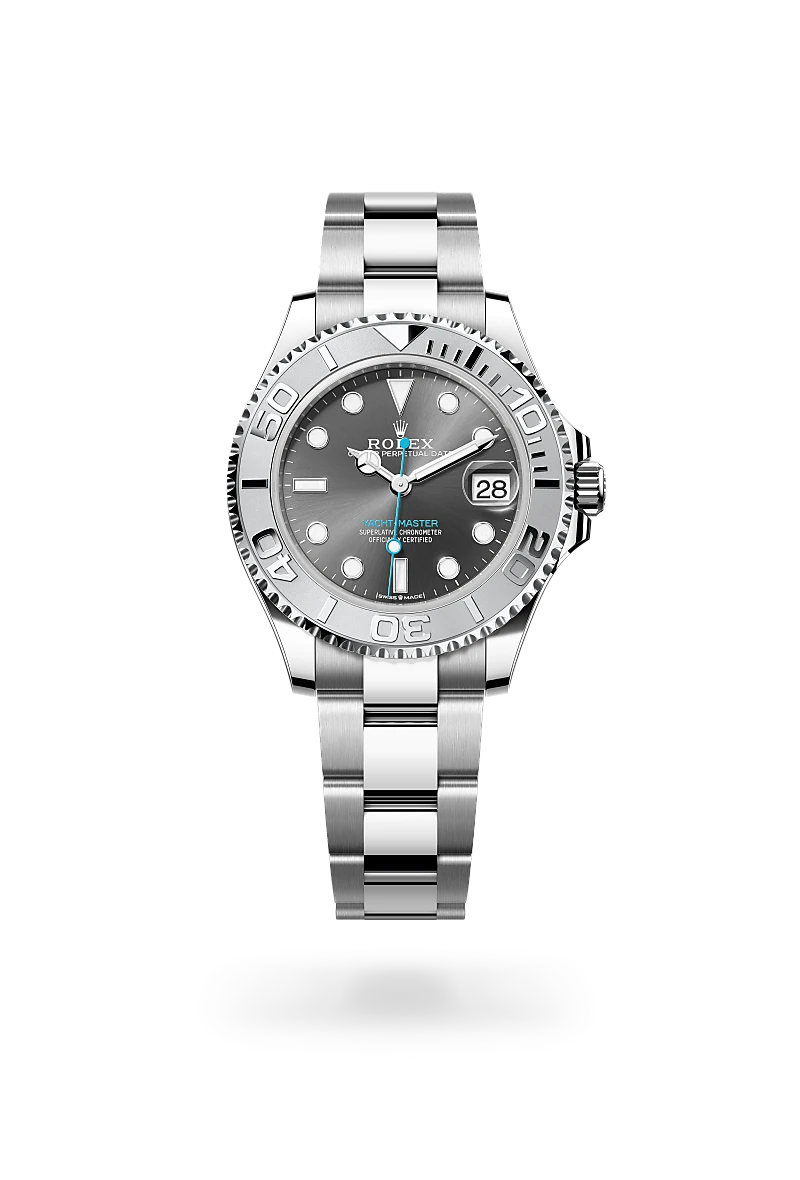 Rolex Yacht-Master in Rolesium - combination of Oystersteel and platinum, M268622-0002 - Lenox Jewelers