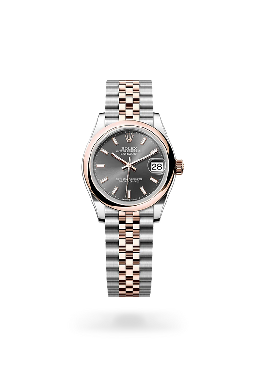 rolex Datejust in Everose Rolesor - combination of Oystersteel and Everose gold, M278241-0018 - Lenox Jewelers