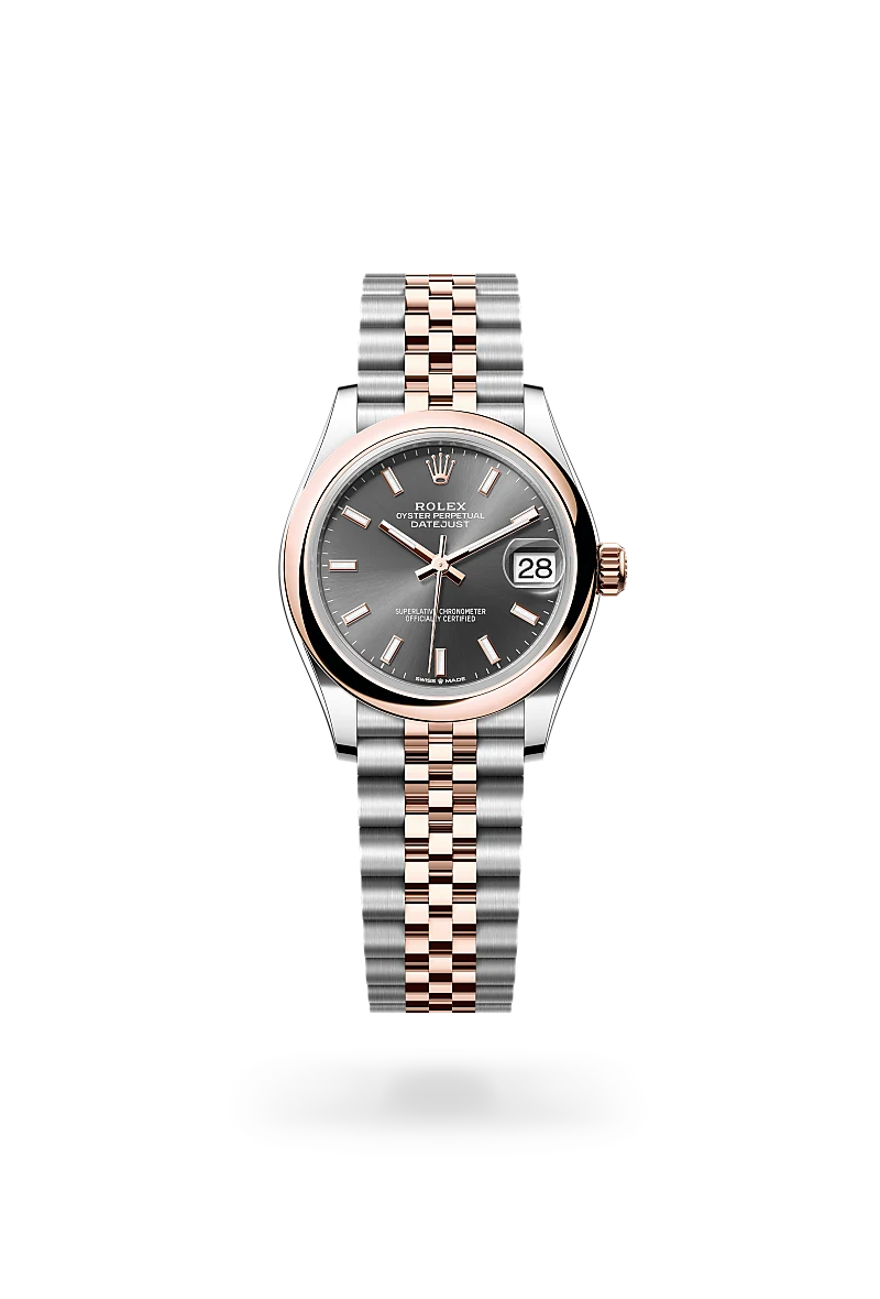 Rolex Datejust in Everose Rolesor - combination of Oystersteel and Everose gold, M278241-0018 - Lenox Jewelers