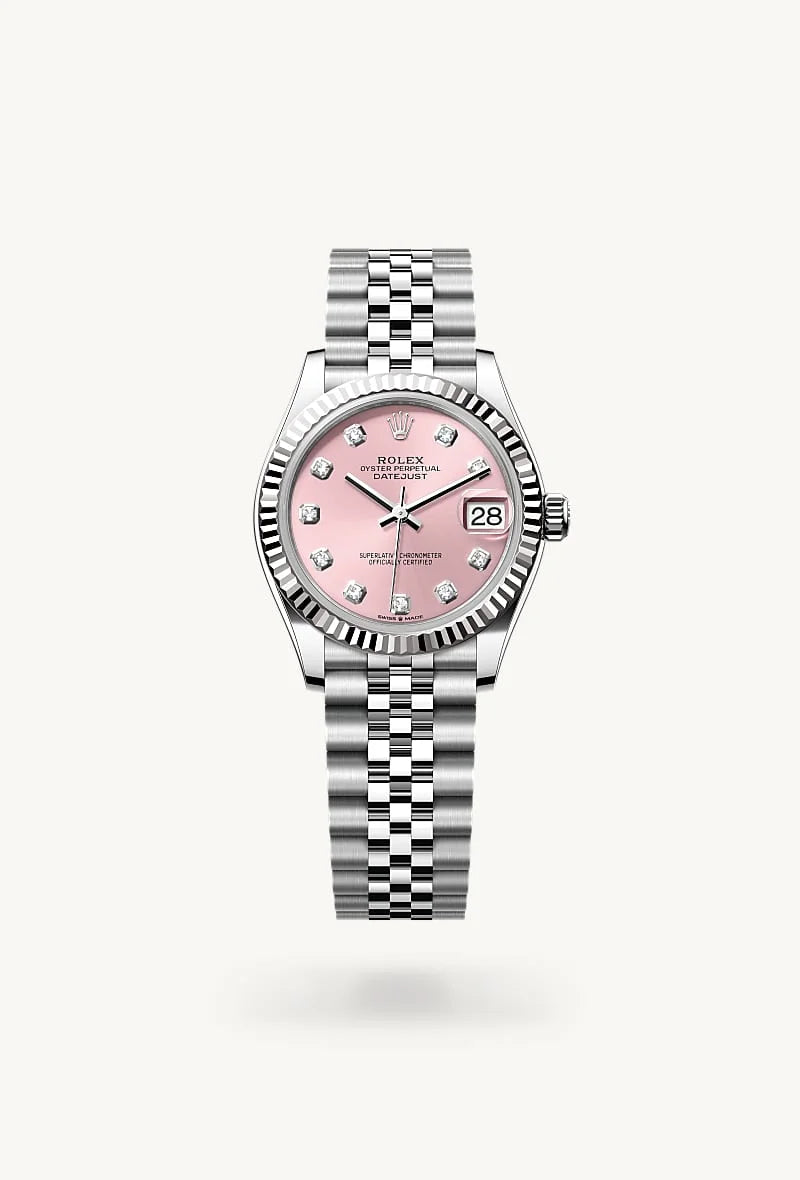 Rolex Datejust in White Rolesor - combination of Oystersteel and white gold, M278274-0032 - Lenox Jewelers