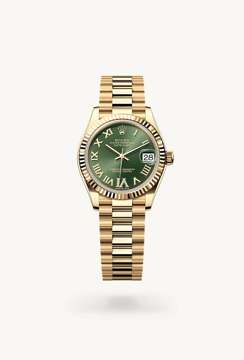 Rolex Datejust in 18 kt yellow gold, M278278-0030 - Lenox Jewelers