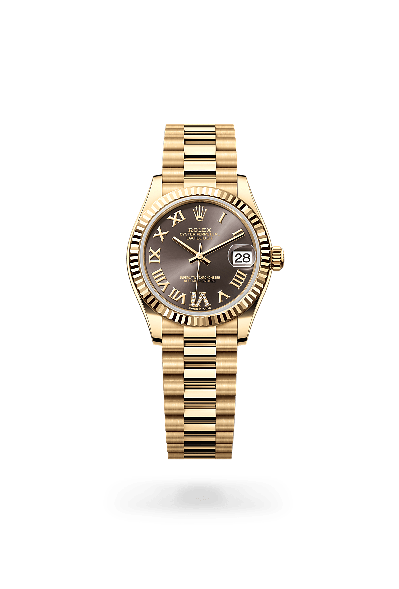 Rolex Datejust 31 in 18 kt yellow gold, M278278-0032 | Lenox Jewelers