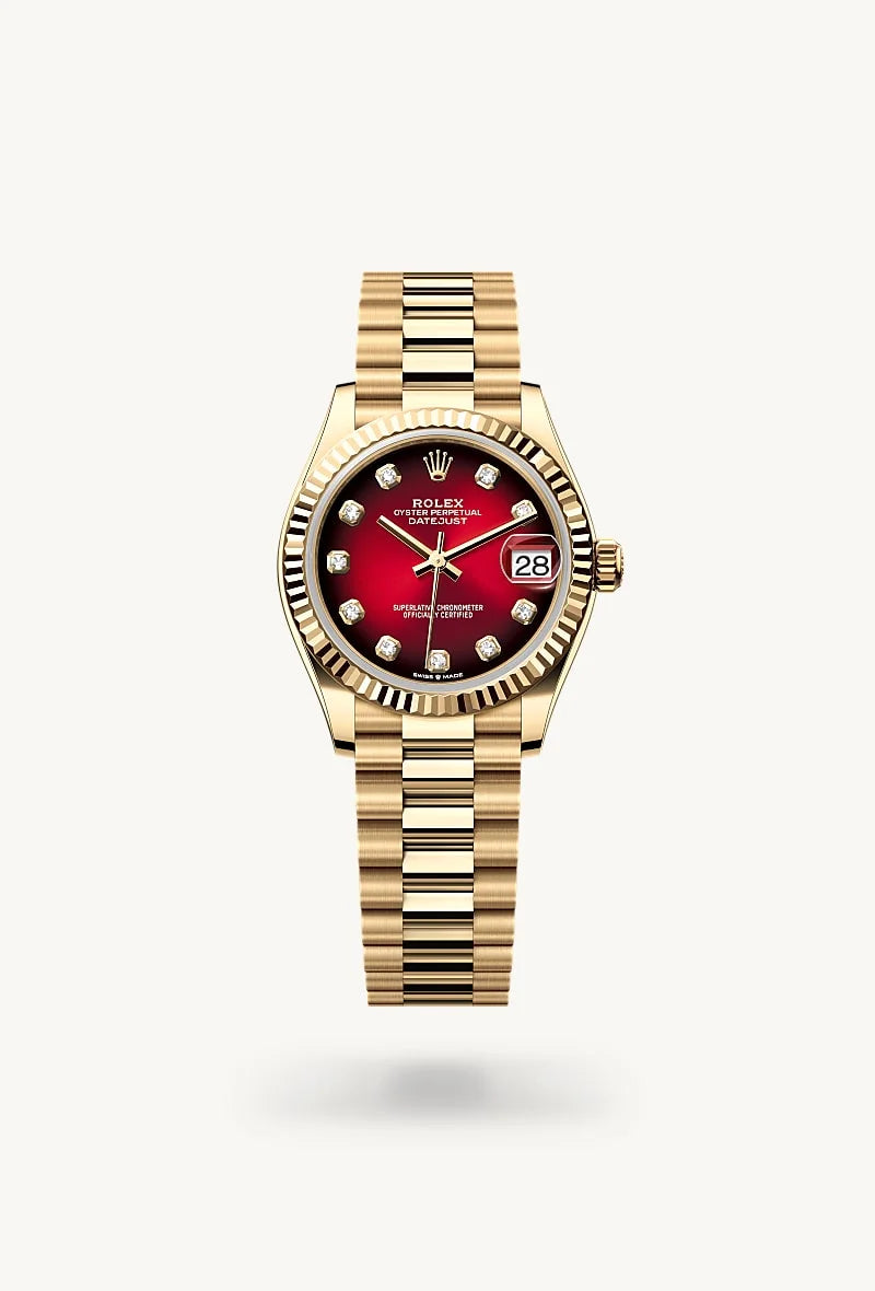 Rolex Datejust in 18 kt yellow gold, M278278-0049 - Lenox Jewelers