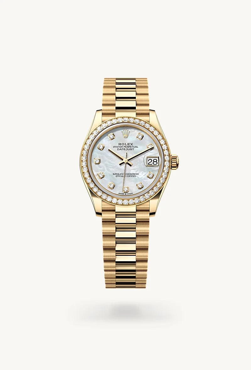 Rolex Datejust in 18 kt yellow gold, M278288RBR-0006 - Lenox Jewelers