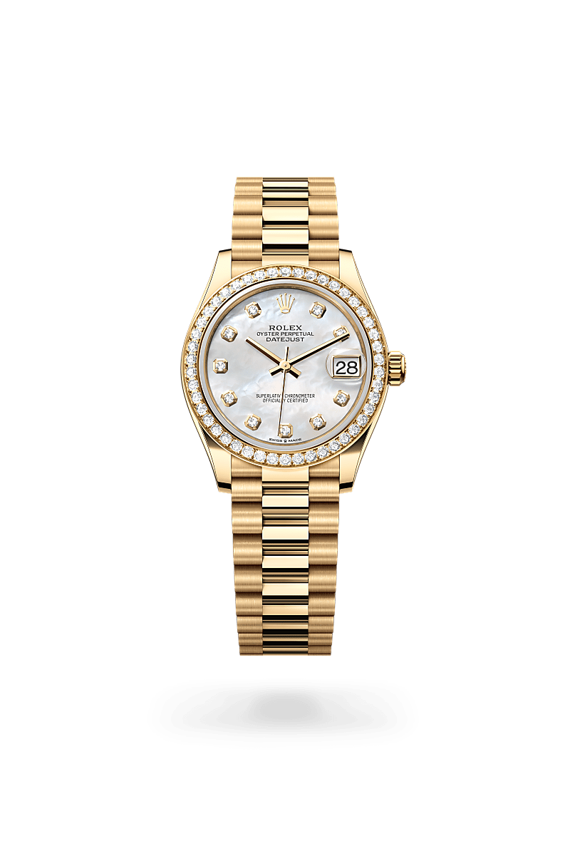 rolex Datejust in 18 kt yellow gold, M278288RBR-0006 - Lenox Jewelers Sas