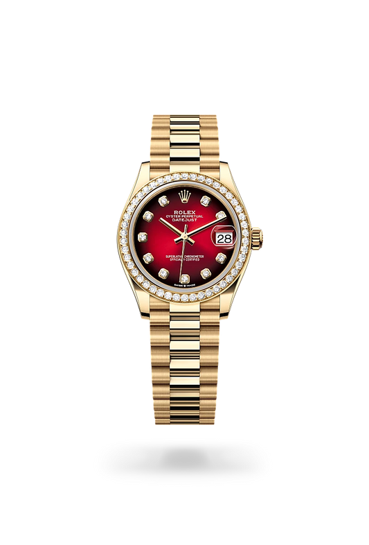 rolex Datejust in 18 kt yellow gold, M278288RBR-0041 - Lenox Jewelers