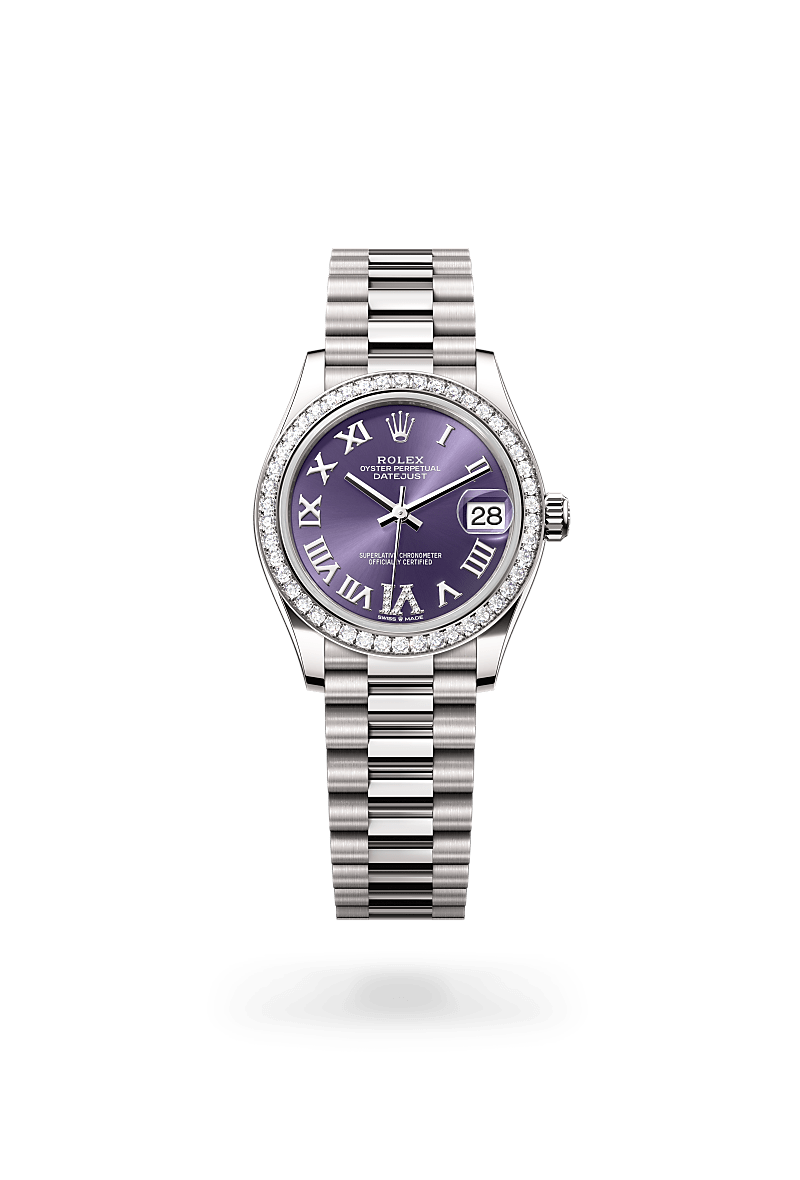 Rolex Datejust 31 in 18 kt white gold, M278289RBR-0019 | Lenox Jewelers