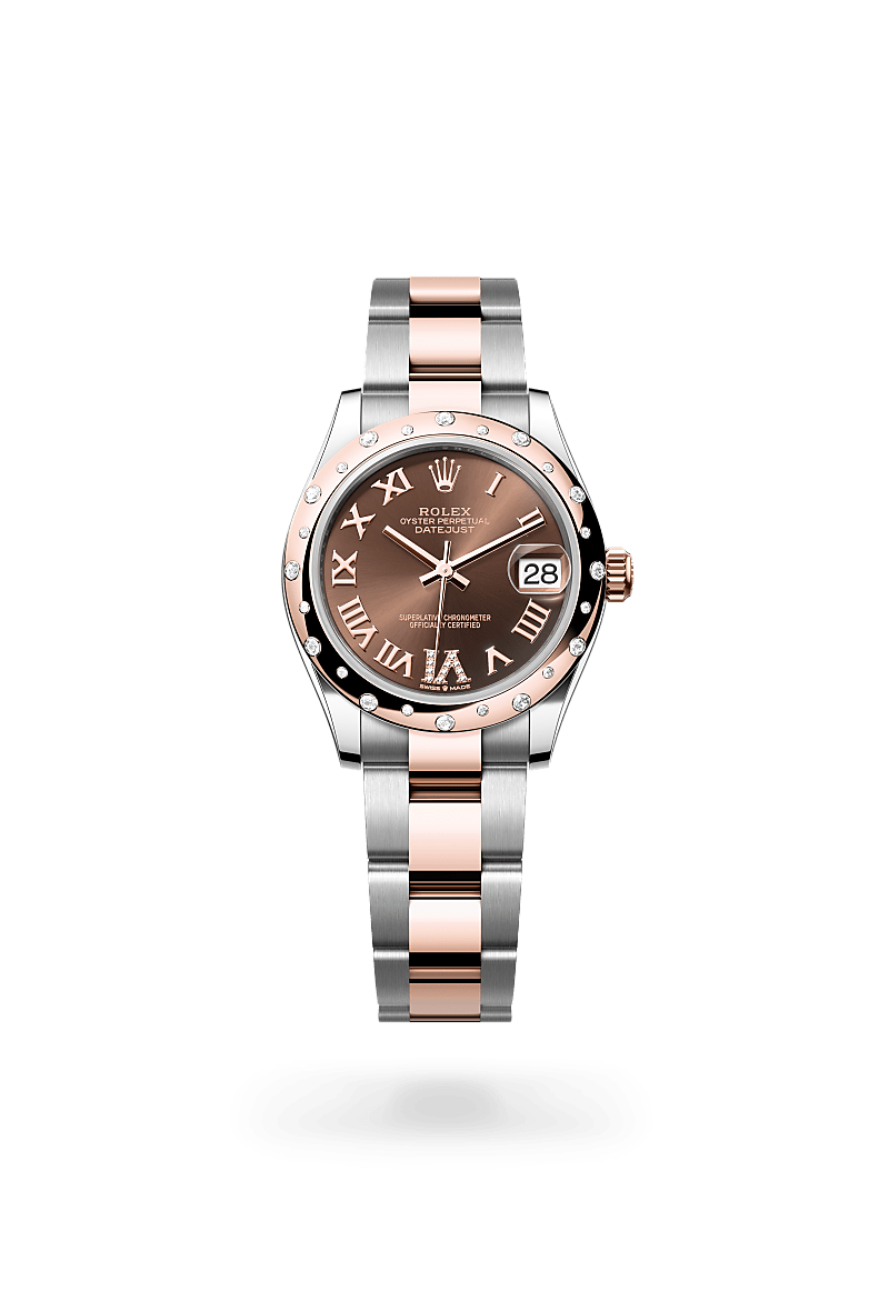 rolex Datejust in Everose Rolesor - combination of Oystersteel and Everose gold,  - Lenox Jewelers