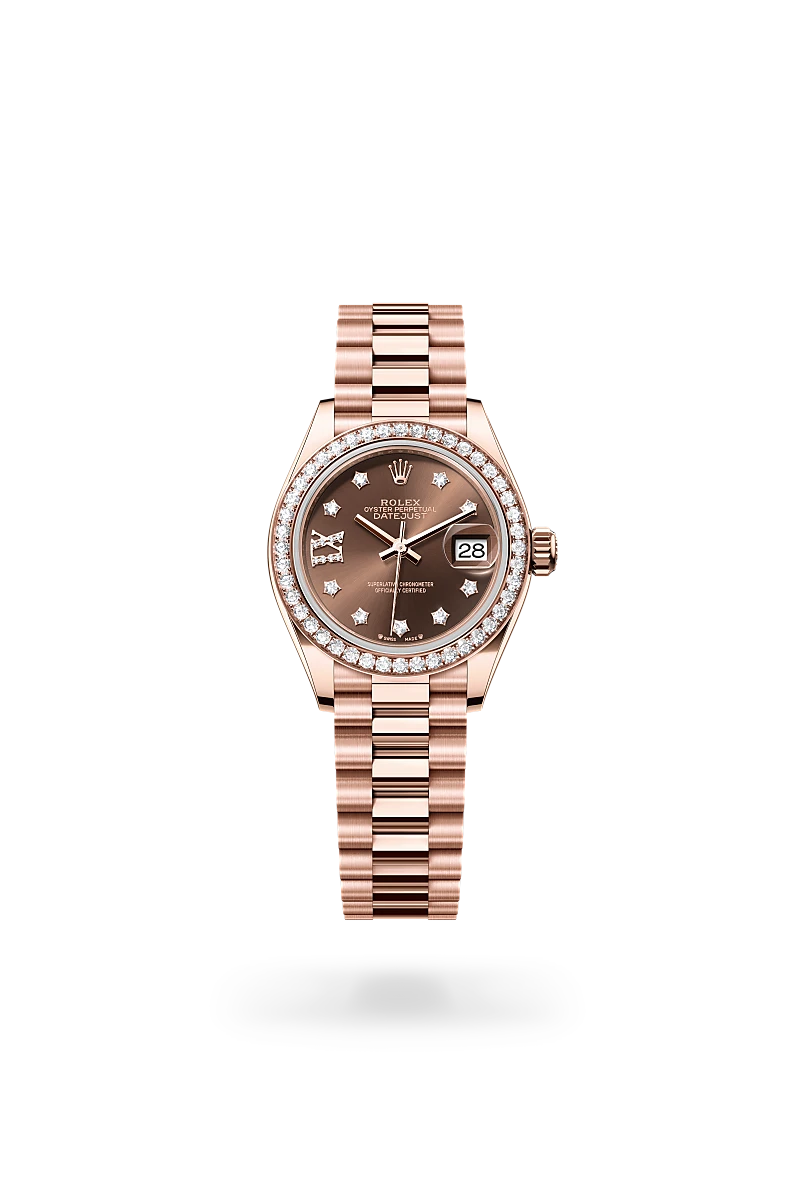 Rolex Lady-Datejust in 18 kt Everose gold, M279135RBR-0001 - Lenox Jewelers