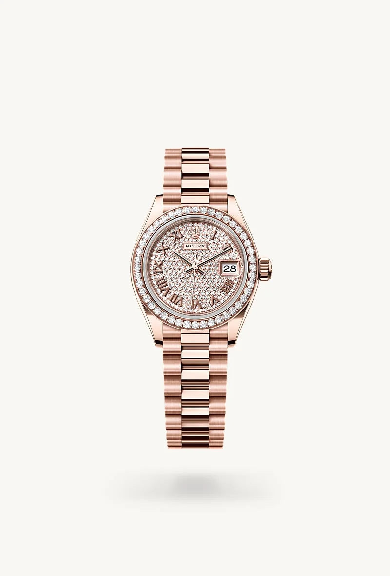 Rolex Lady-Datejust in 18 kt Everose gold, M279135RBR-0021 - Lenox Jewelers