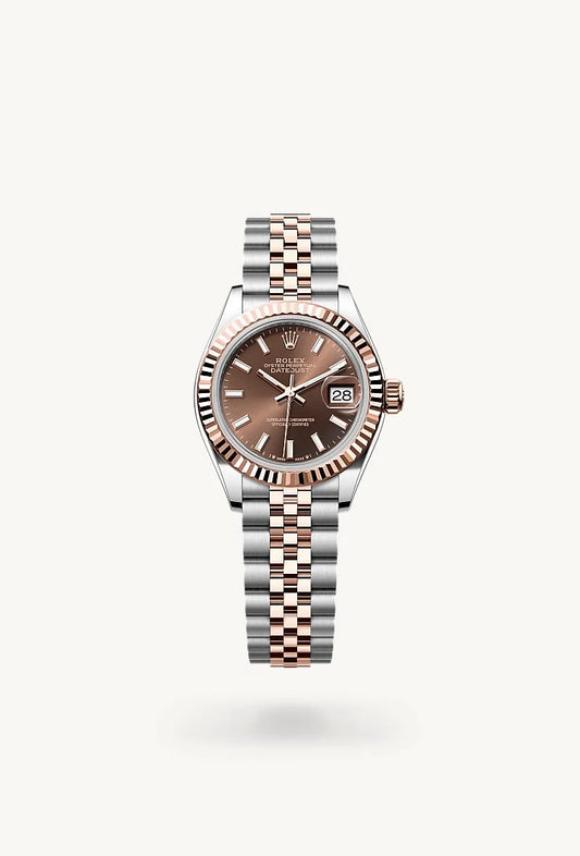 rolex Lady-Datejust in Everose Rolesor - combination of Oystersteel and Everose gold, M279171-0017 - Lenox Jewelers