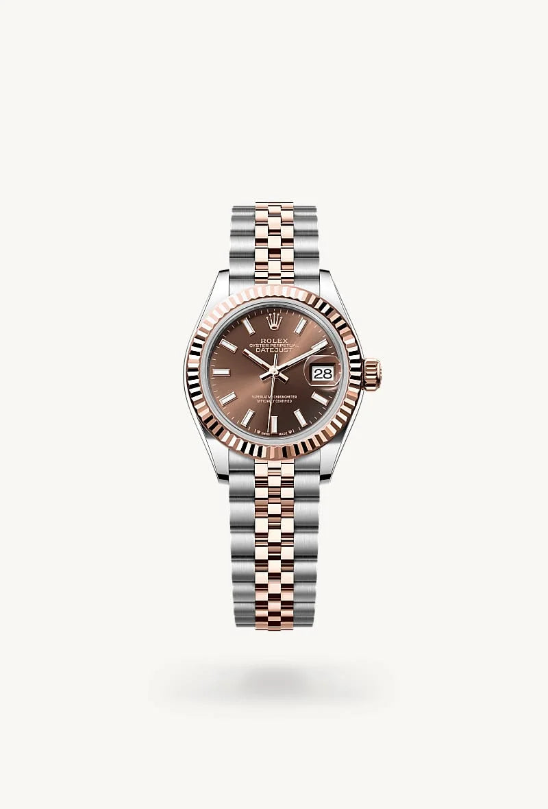 Rolex Lady-Datejust in Everose Rolesor - combination of Oystersteel and Everose gold, M279171-0017 - Lenox Jewelers