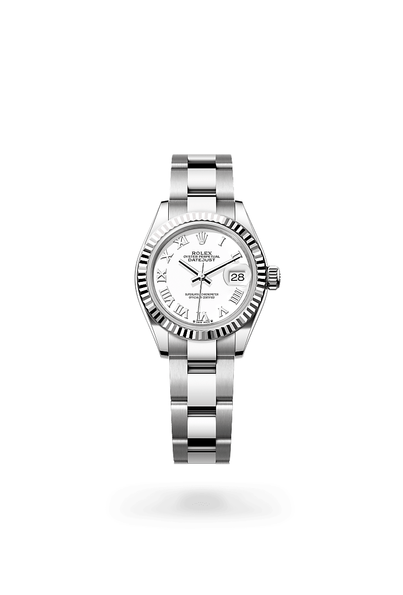 rolex Lady-Datejust in White Rolesor - combination of Oystersteel and white gold,  - Lenox Jewelers