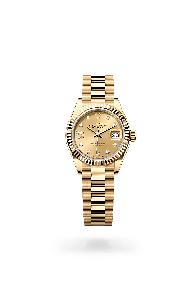 rolex Lady-Datejust in 18 kt yellow gold,  - Lenox Jewelers